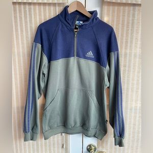 Vintage Adidas Quarter Zip Large